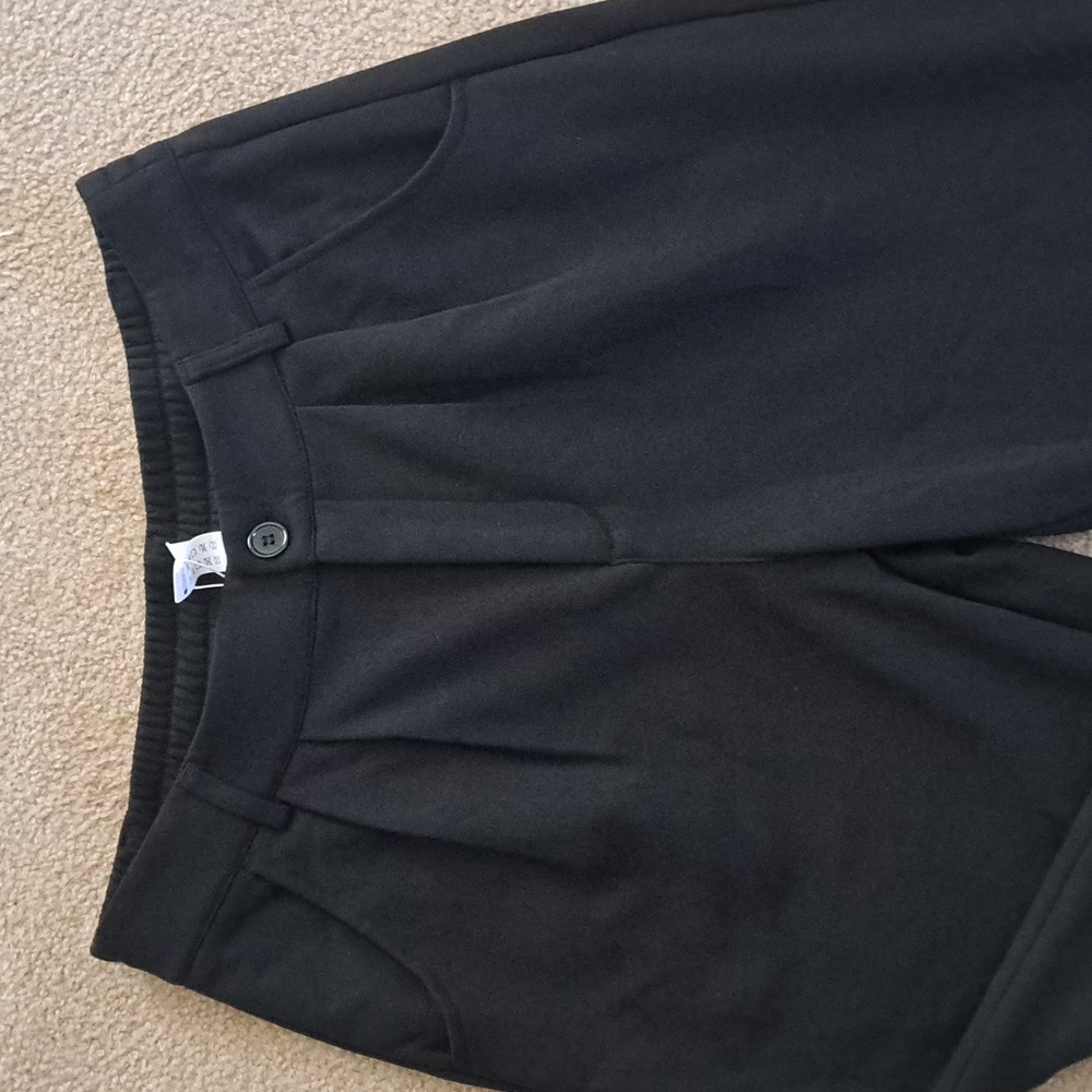 MEDIUM     HALARA FLEECE MIDRISE BUTTON / ZIPPER CASUAL PANTS - Picture 5 of 8
